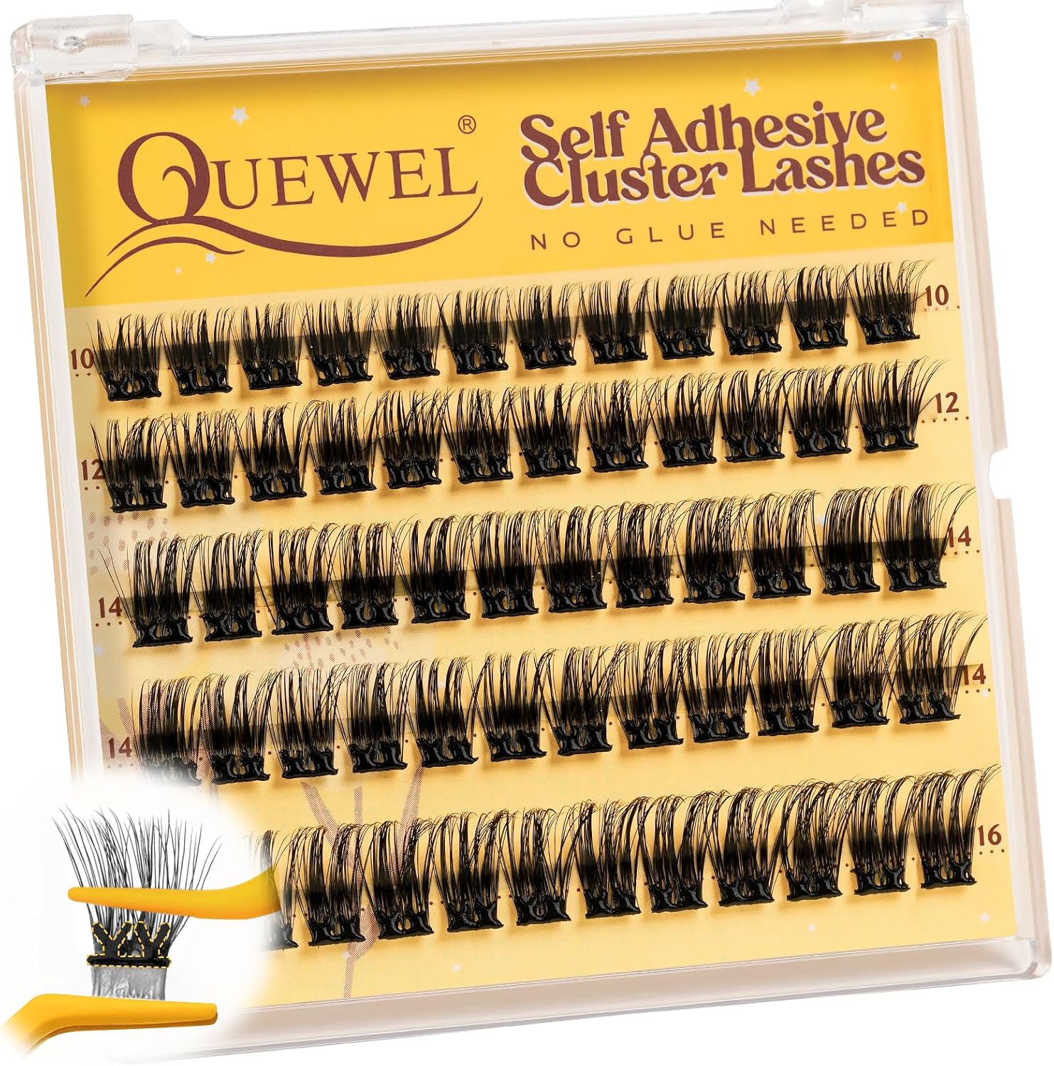 QUEWEL Self-Adhesive Eyelash Clusters