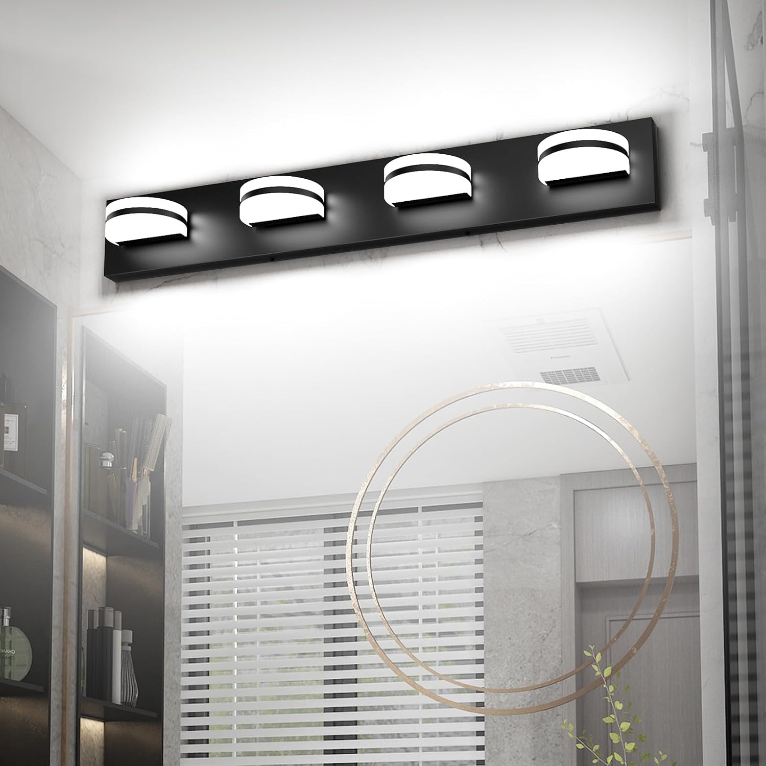 Aipsun Black Vanity Lights (Black