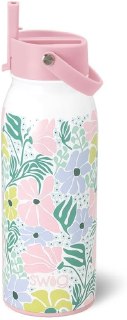 Swig Life 36oz Insulated Water Bottle with Straw Lid, Garden Party