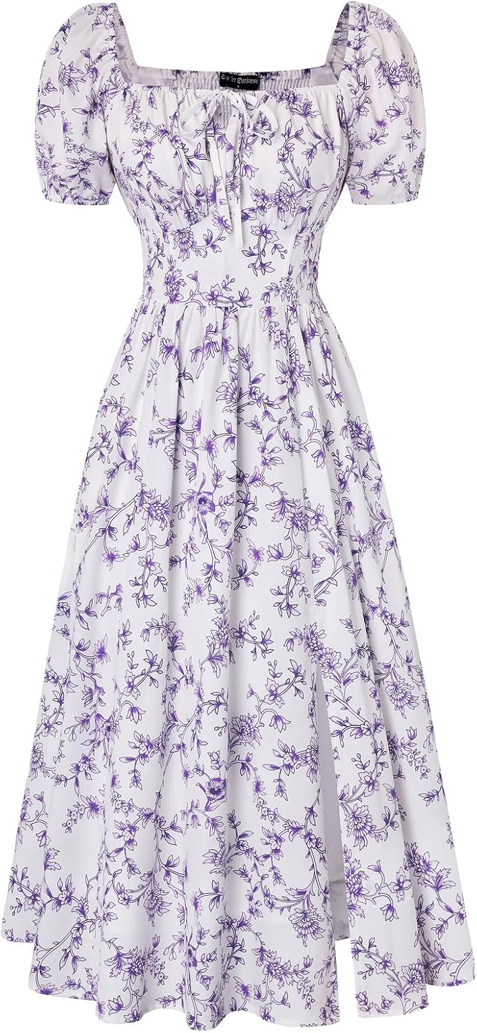 Scarlet Darkness Floral Corset Dresses