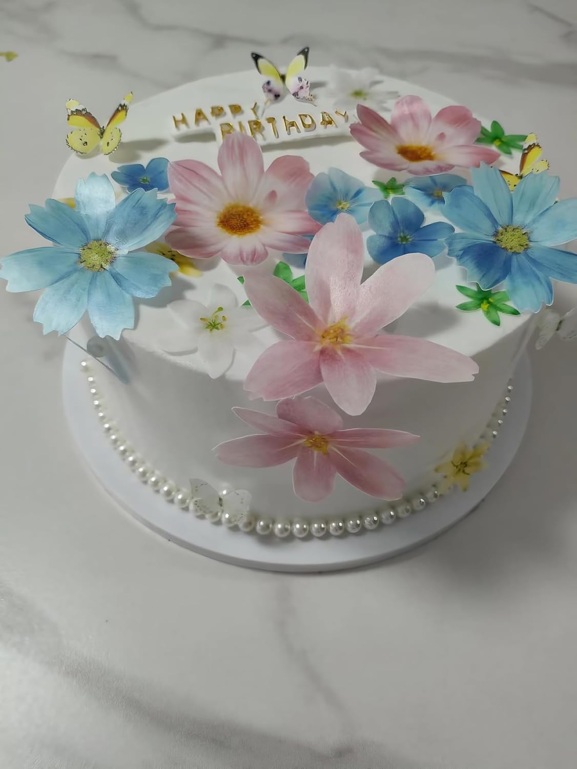 Edible Cupcake Butterfly & Flower Decorations