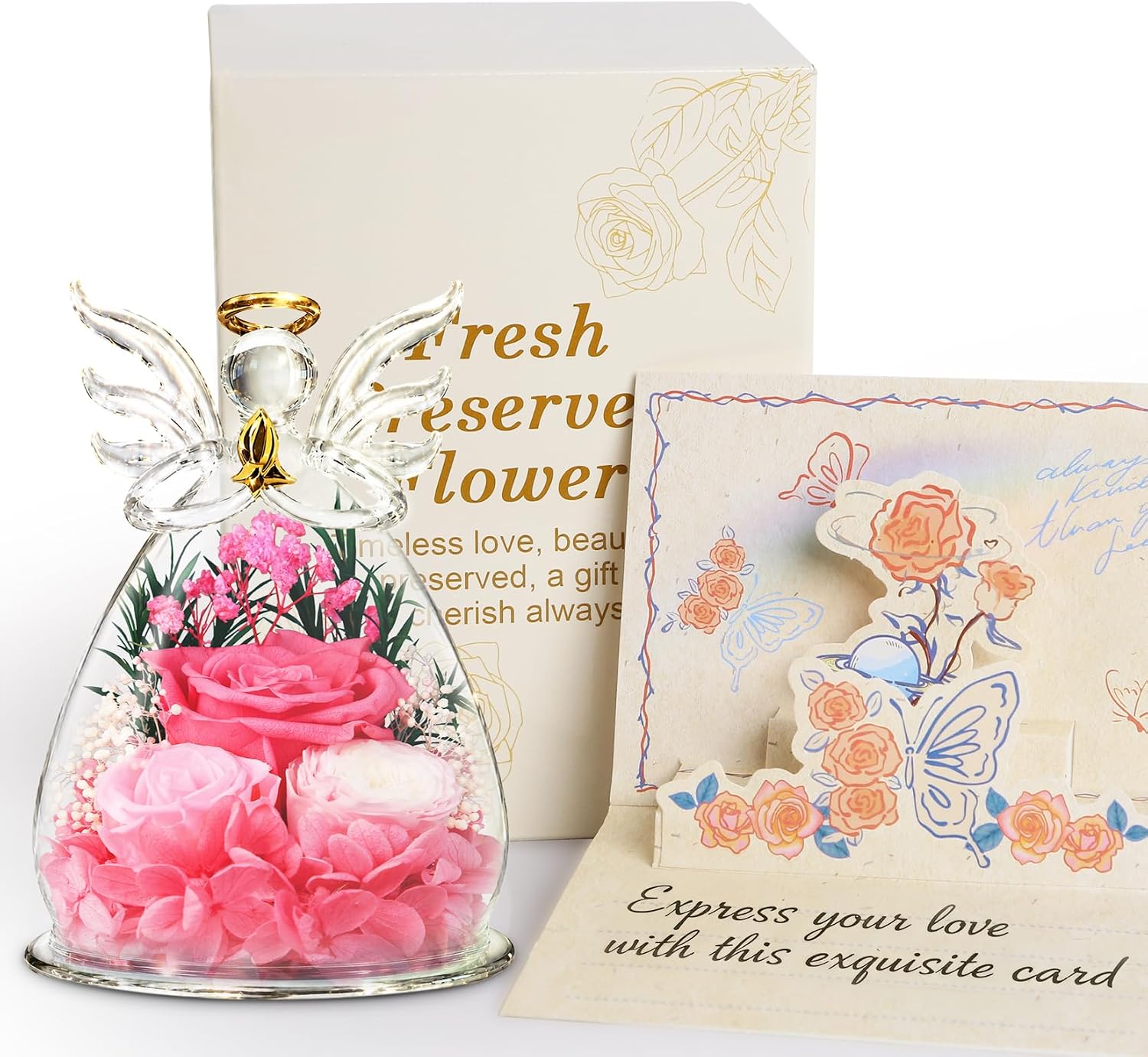 Homeasy Preserved Rose Flowers