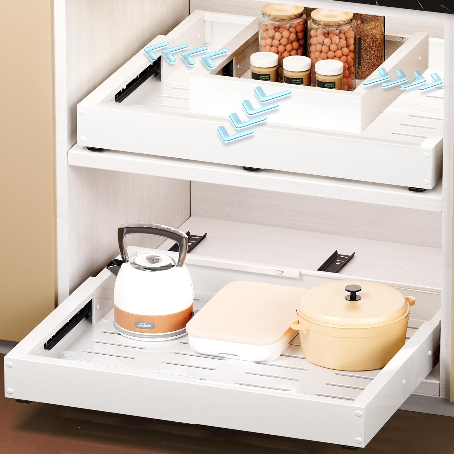 Expandable Cabinet Organizer Drawers