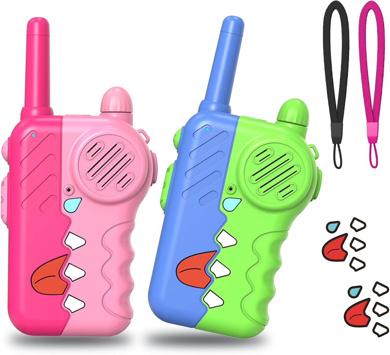 ELtoda W1 Kids Walkie Talkies 2 Pack Toy Gifts for 3-12 Boys Girls
