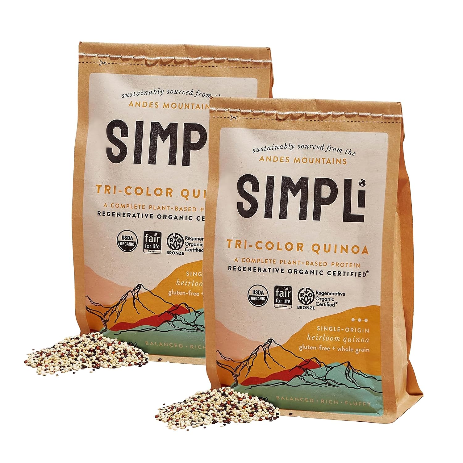 SIMPLi Organic Quinoa (2 Pack