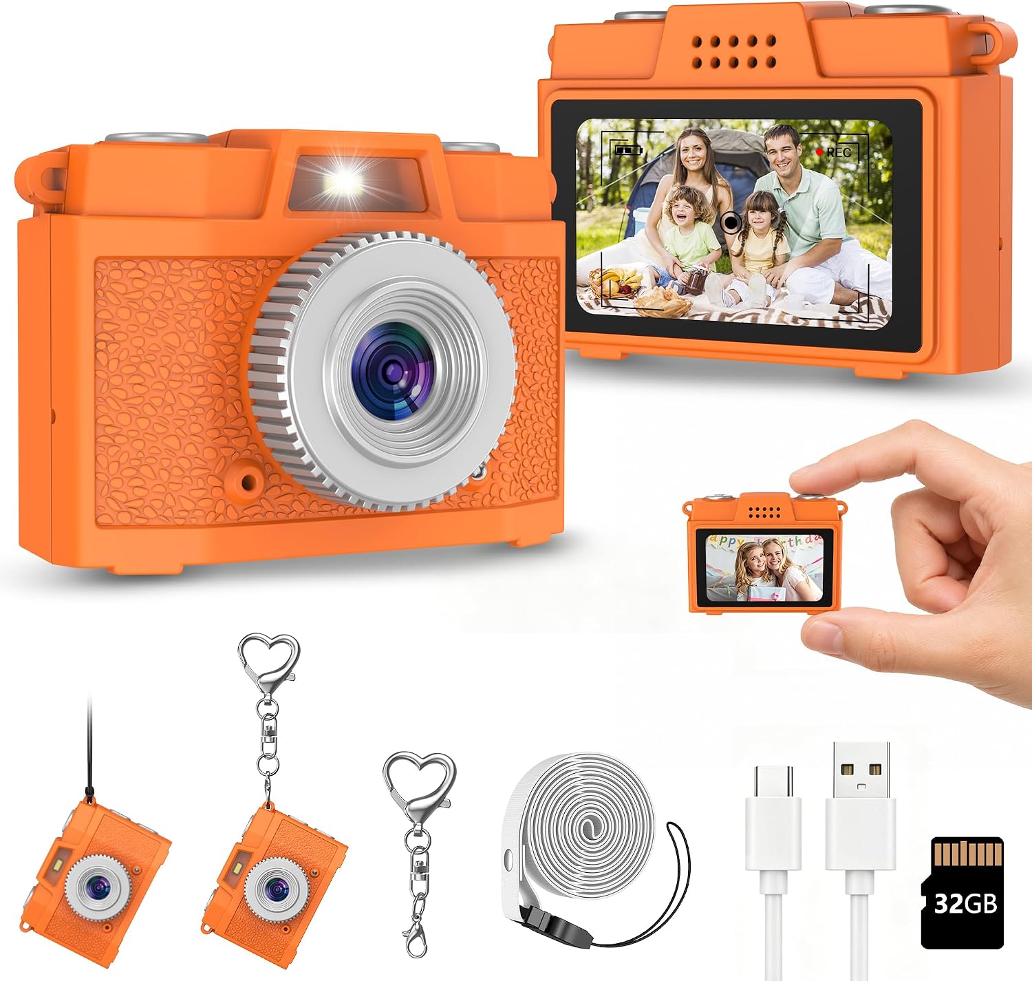 USCAMEL Mini Camera Keychains