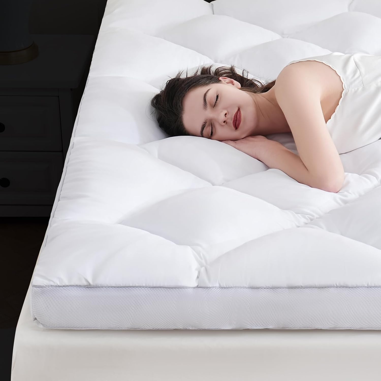 Downcool 3 Inch Memory Foam Mattress Toppers