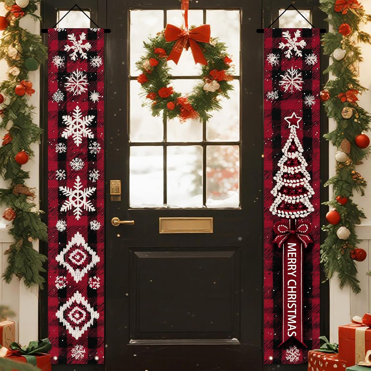 Nuxovilar Christmas Tree Door Banners