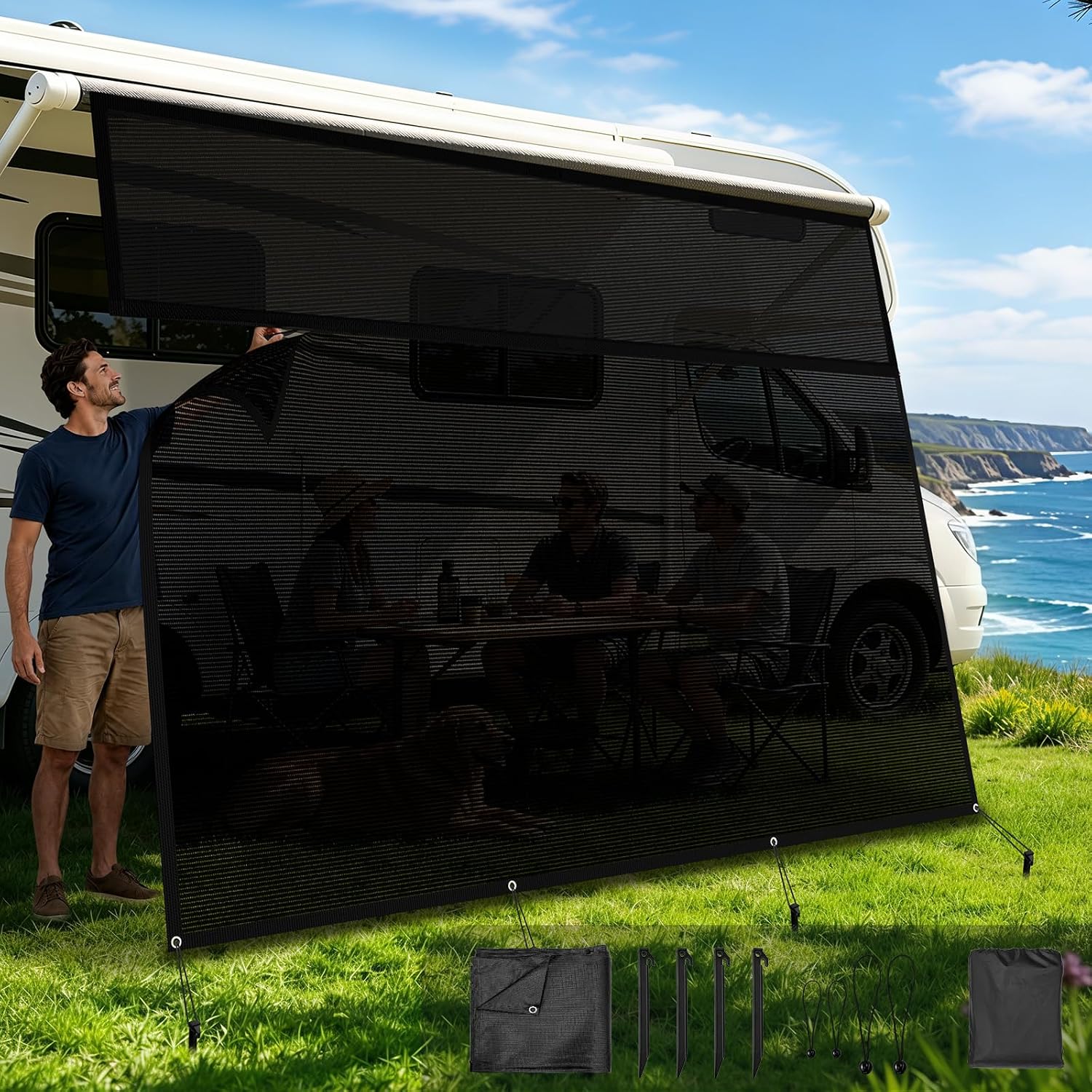 RV Awning Privacy Shades
