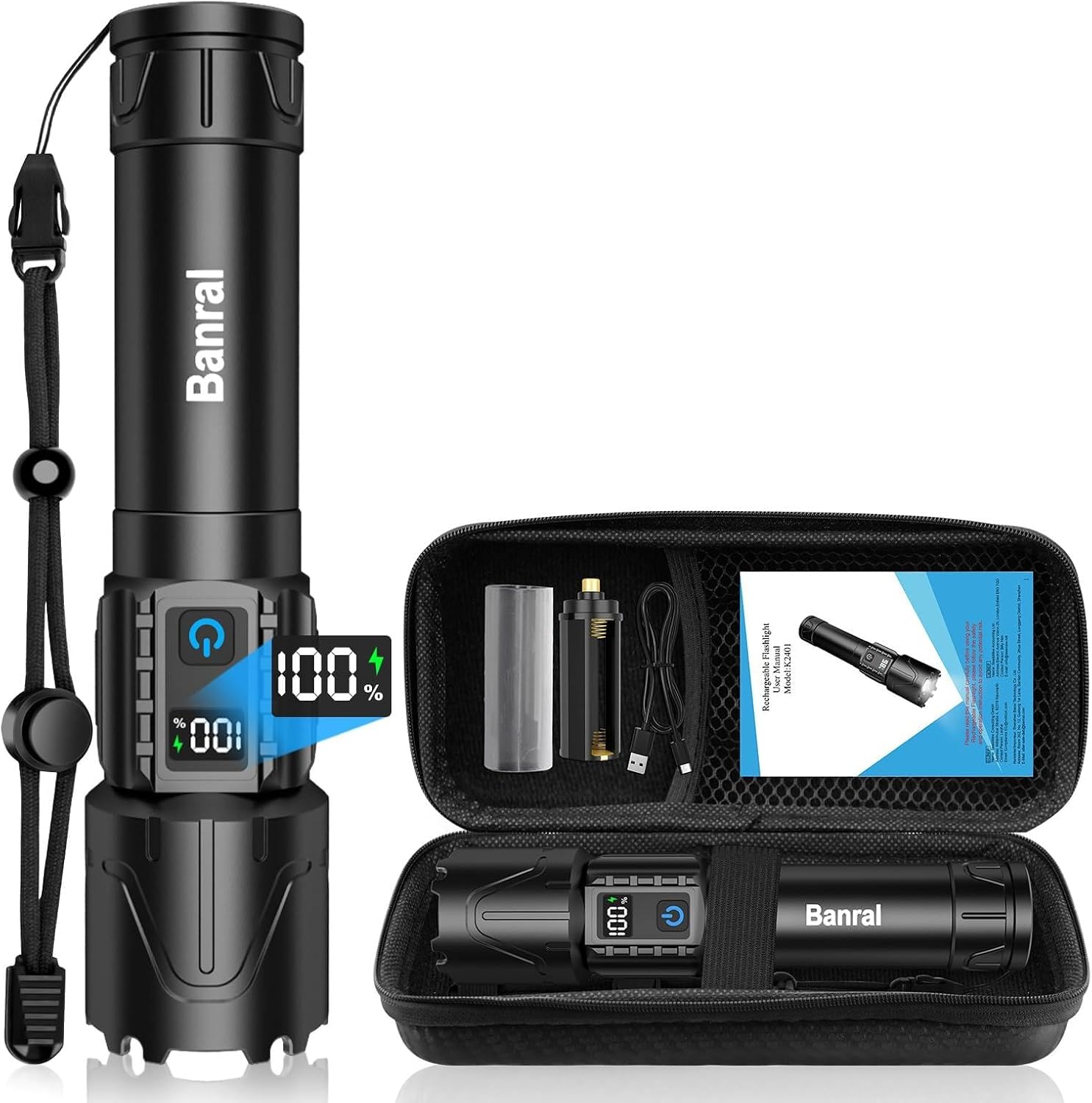 Tactical Rechargeable LED Flashlights