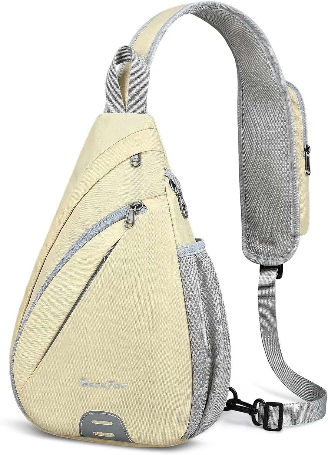 Seektop Anti Theft Crossbody Bag for Women RFID Blocking Sling Bag 7L Beige