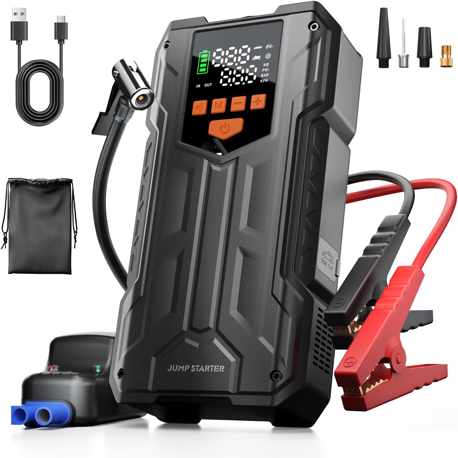 4000A Jump Starters with Air Compressor