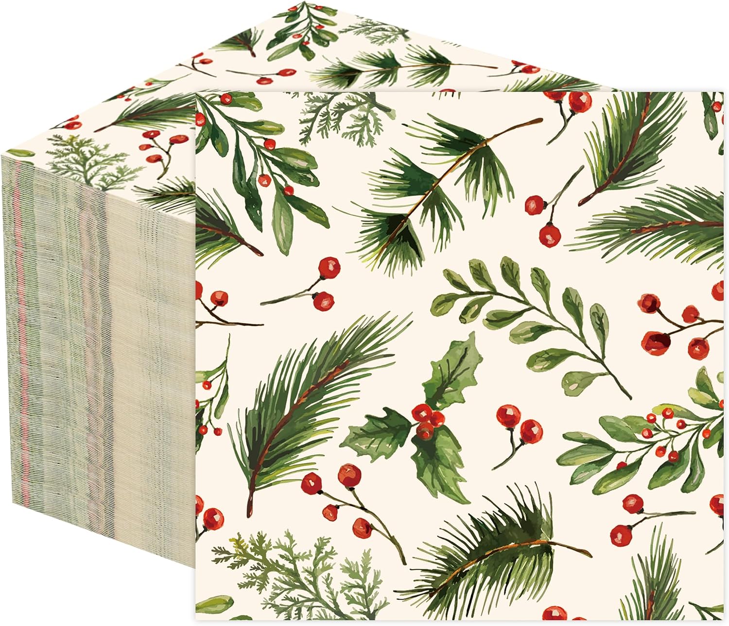 Christmas Holly Cocktail Napkins