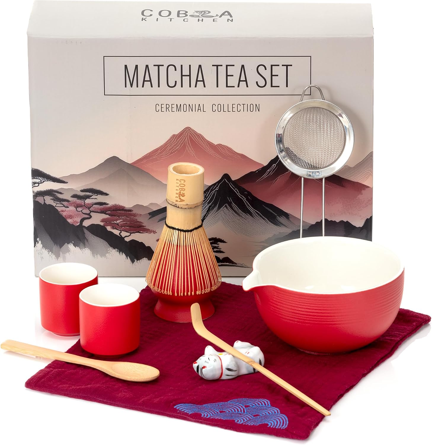 Lucky Red Matcha Tea Sets