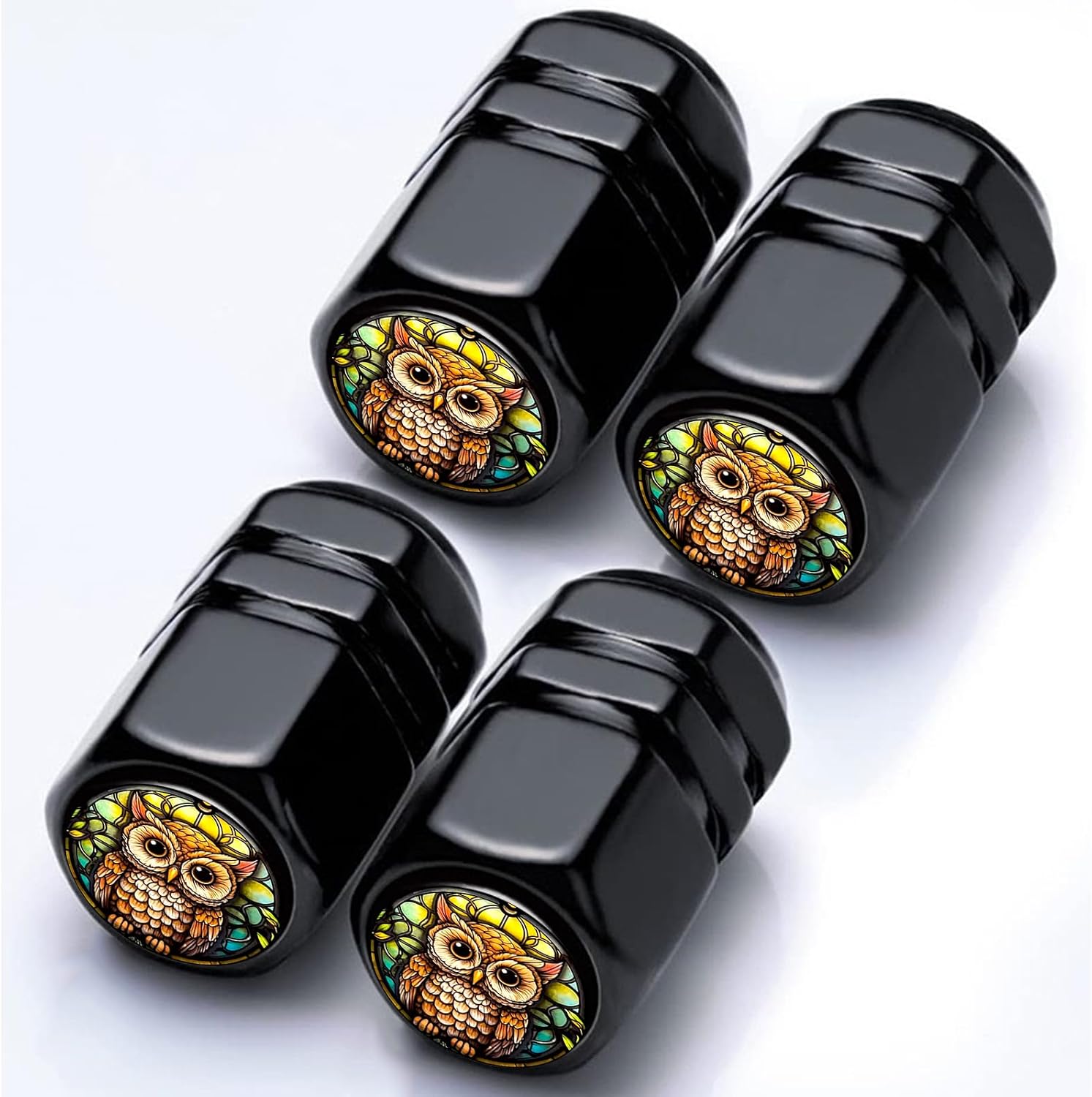 Owl Tire Valve Stem Caps