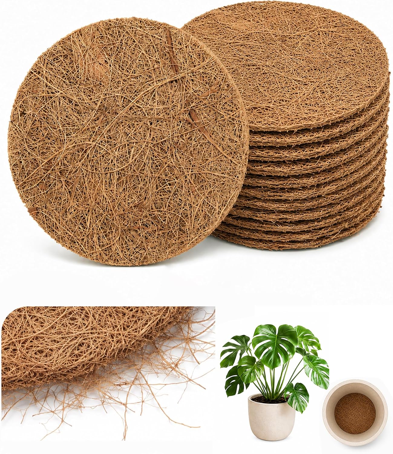 Coco Coir Drainage Mesh Pads
