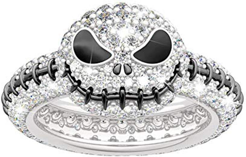 Jeulia Jack Skull Rings