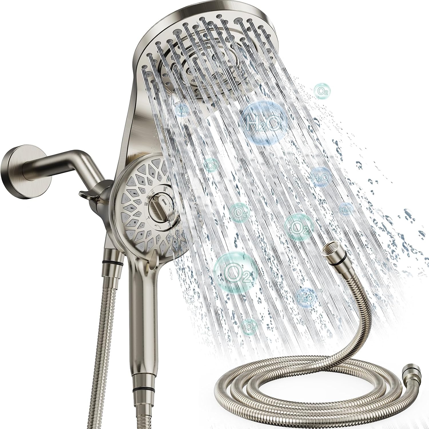 Dual Shower Heads with Handheld Spray