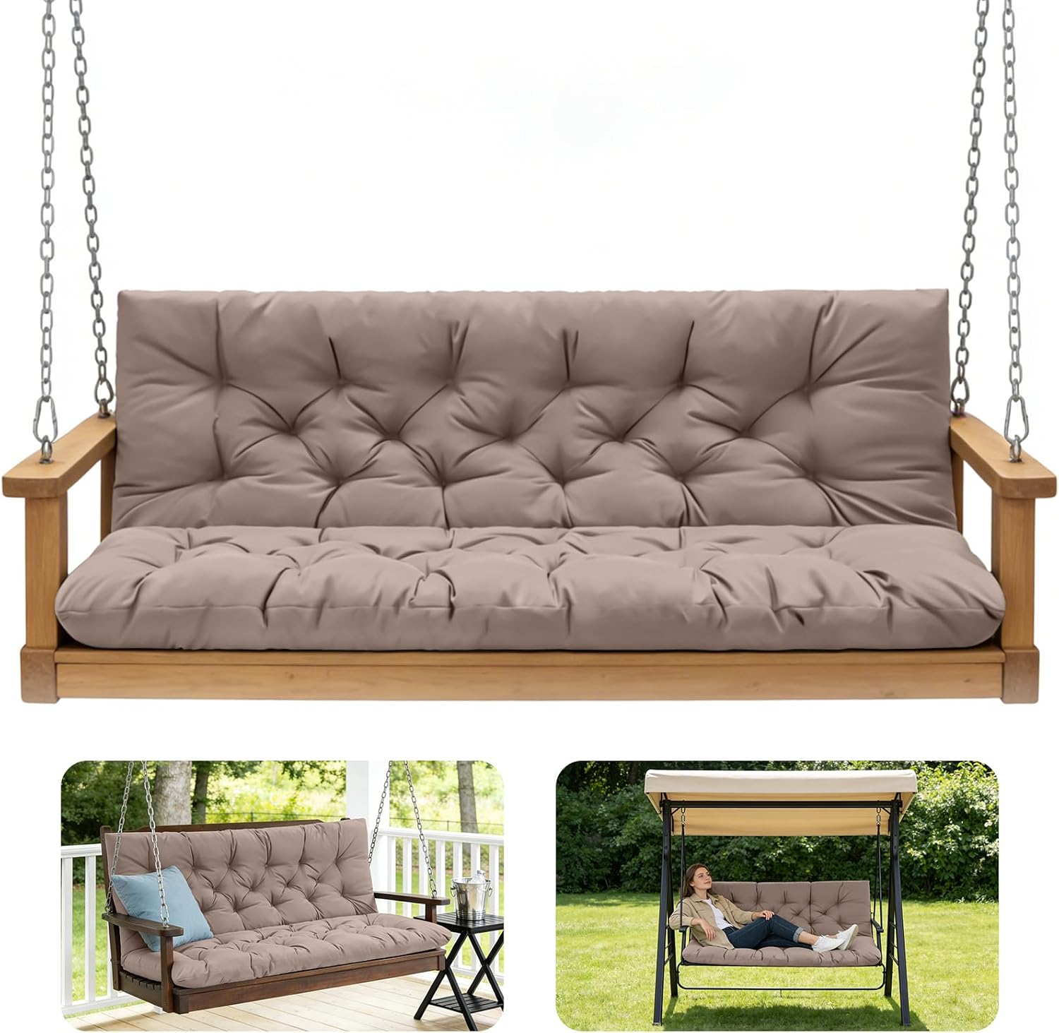 GPQAWER Outdoor Swing Cushions