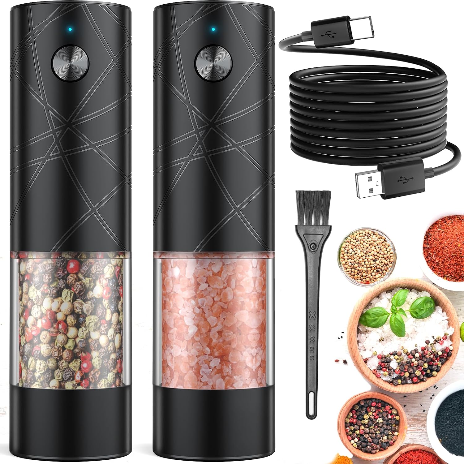 Lidaop Electric Salt Pepper Grinders