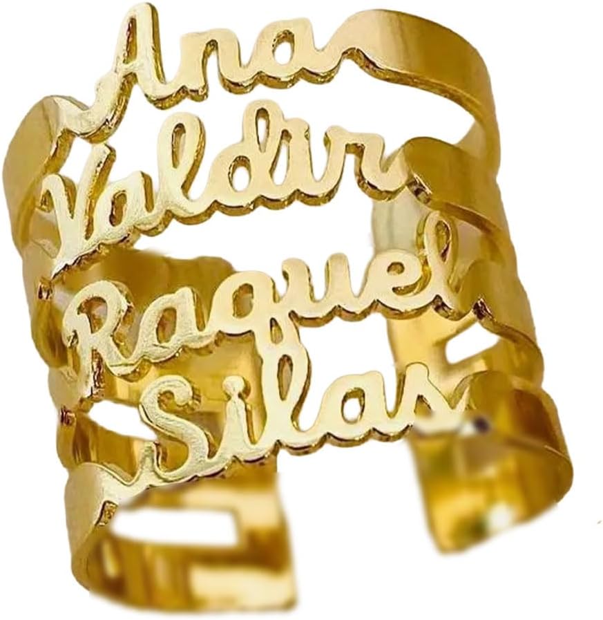 JINMA Personalized Name Rings
