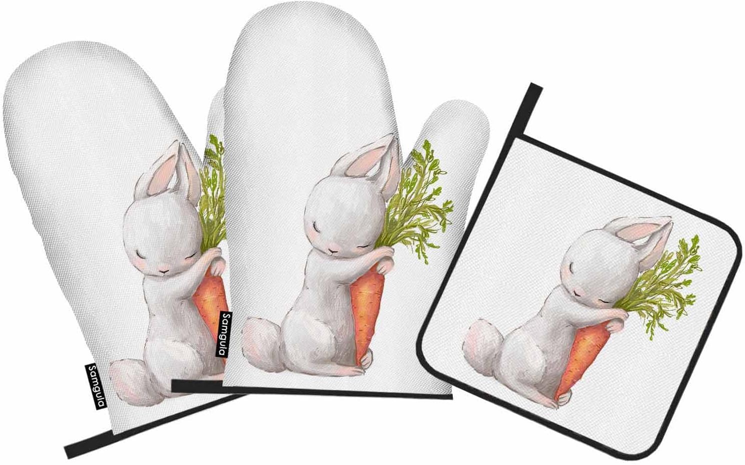 Samgula Cute Rabbit Oven Mitts