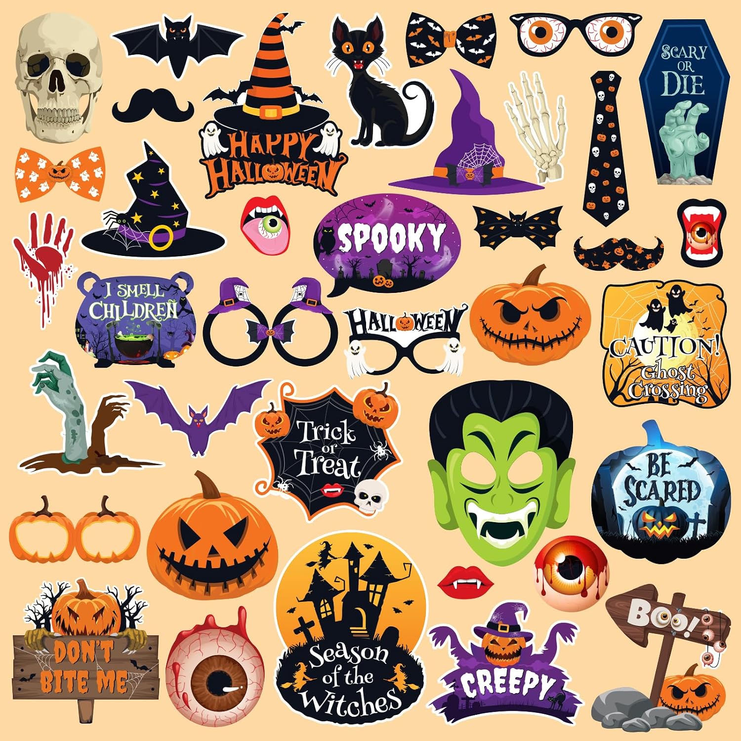 Halloween Photo Booth Props