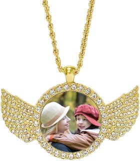 Personalized Heart Photo Necklaces