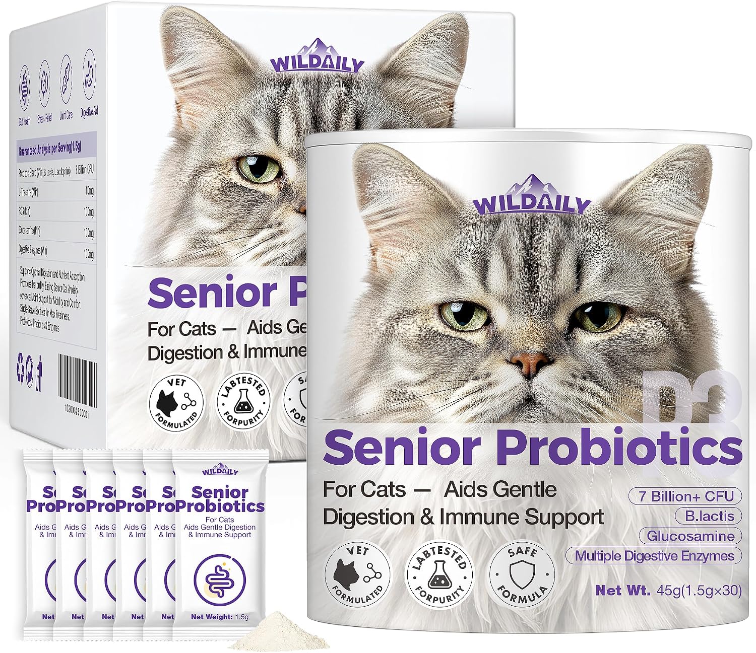 Wildaily Senior Cat Probiotics