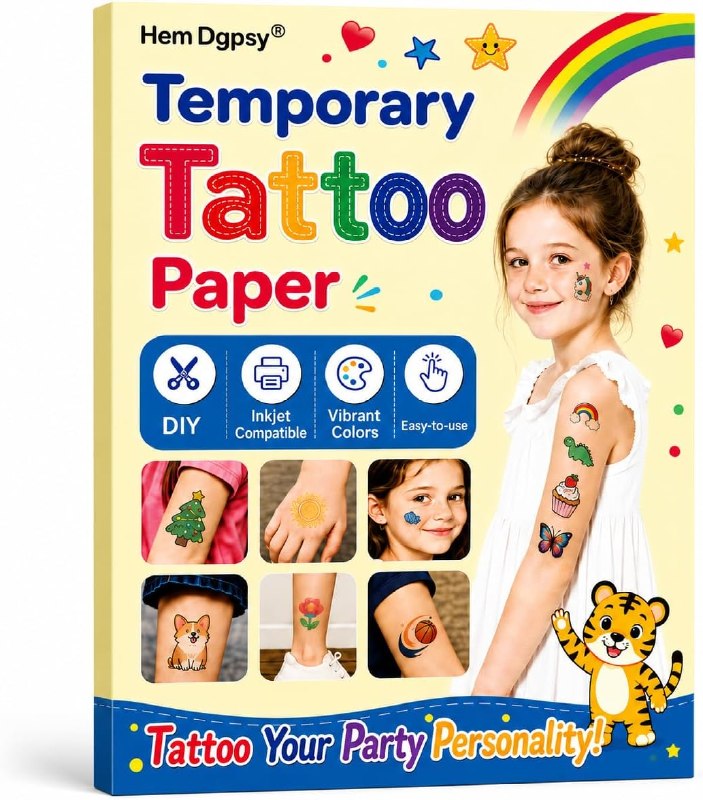 Hem Dgpsy Temporary Tattoo Papers