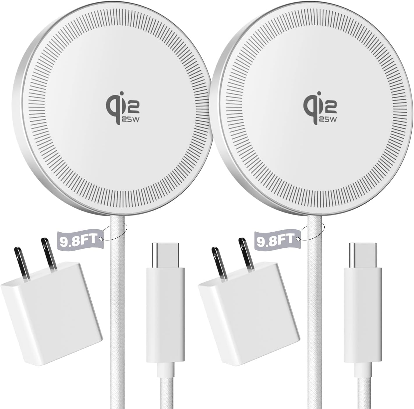 Magnetic Wireless Chargers (2-Pack