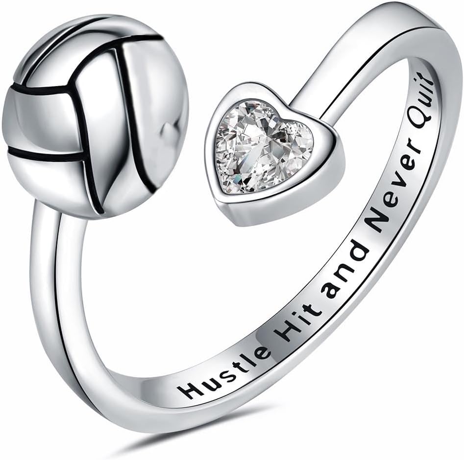Vekoliry Sterling Silver Sport Rings