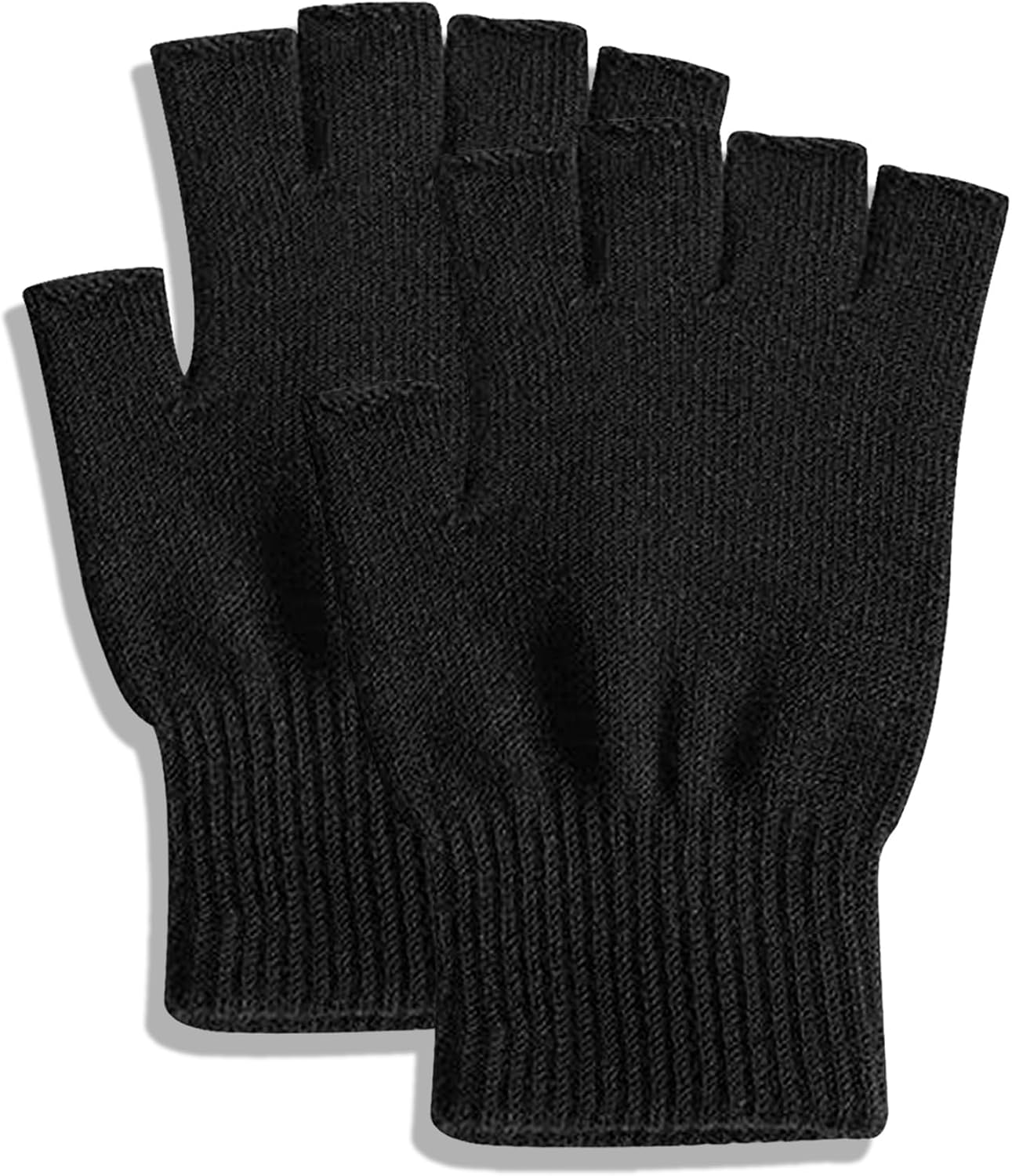 Fingerless Winter Knitted Gloves