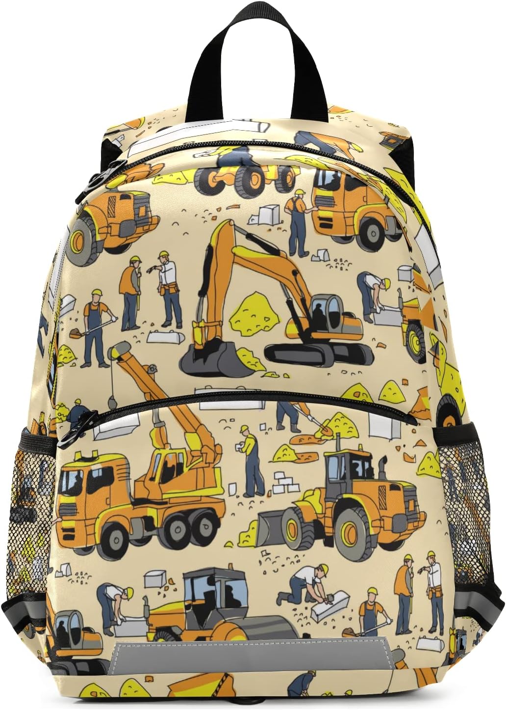 Glaphy Yellow Truck Excavator Backpacks