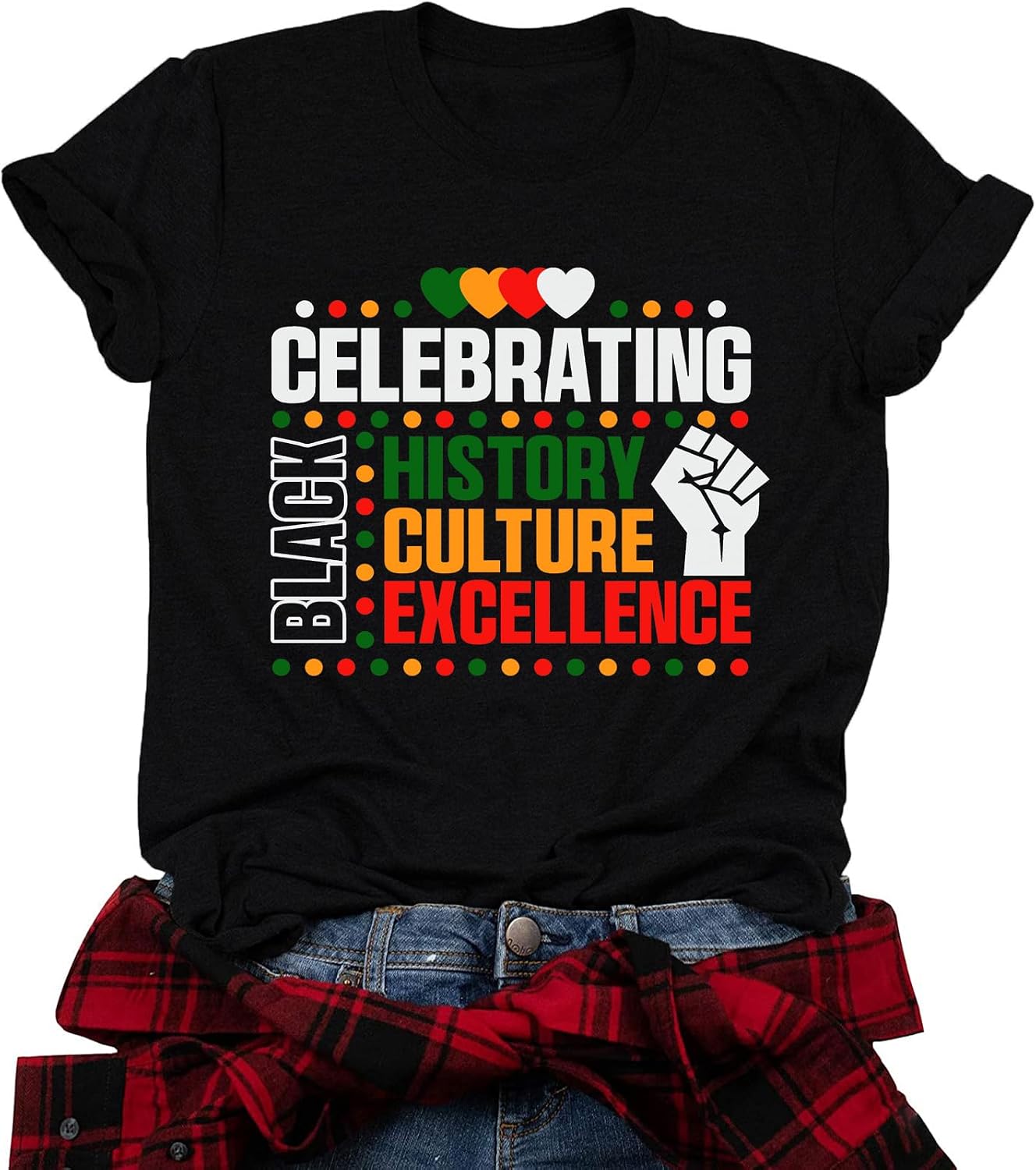 Women Black History Month Tee Top African American Pride T Shirt