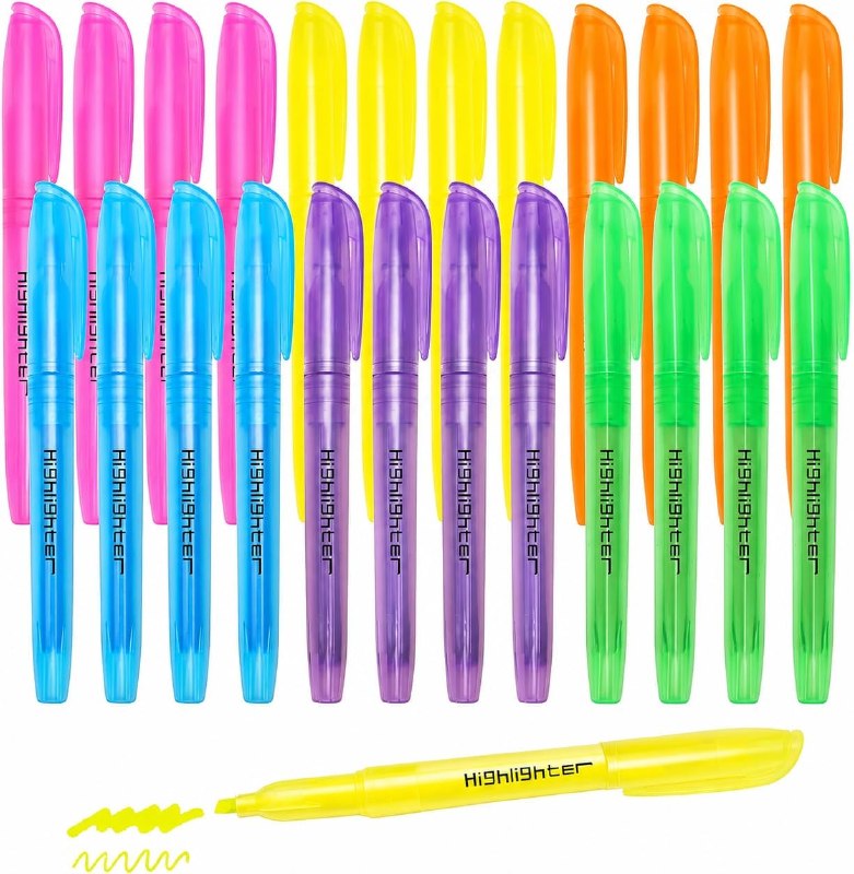Highlighters Assorted Colors (24-Pack