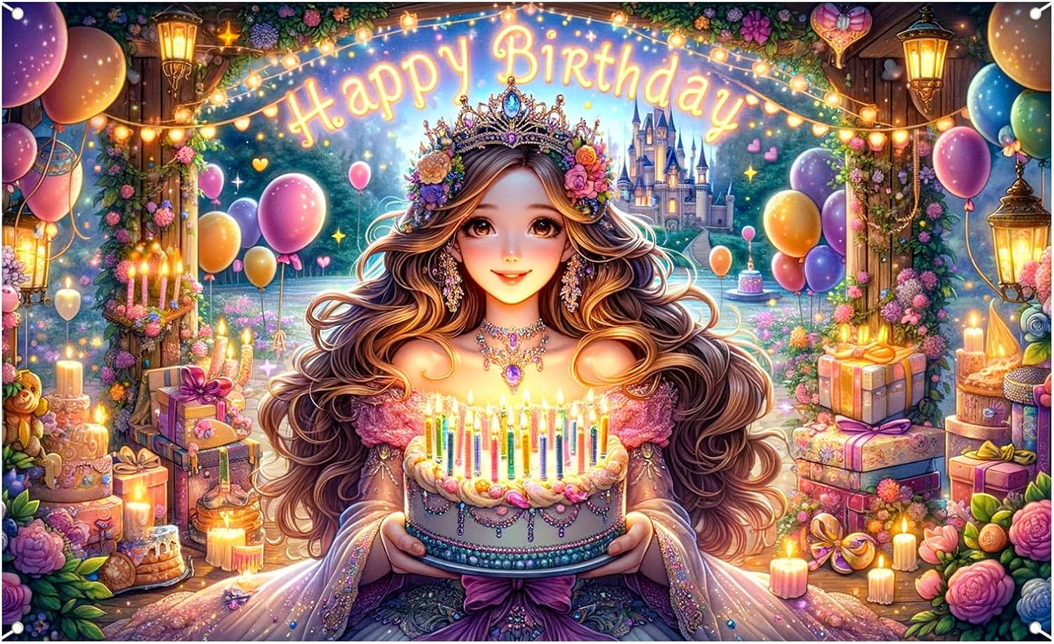 Nuxovilar Rose Gold Birthday Banners