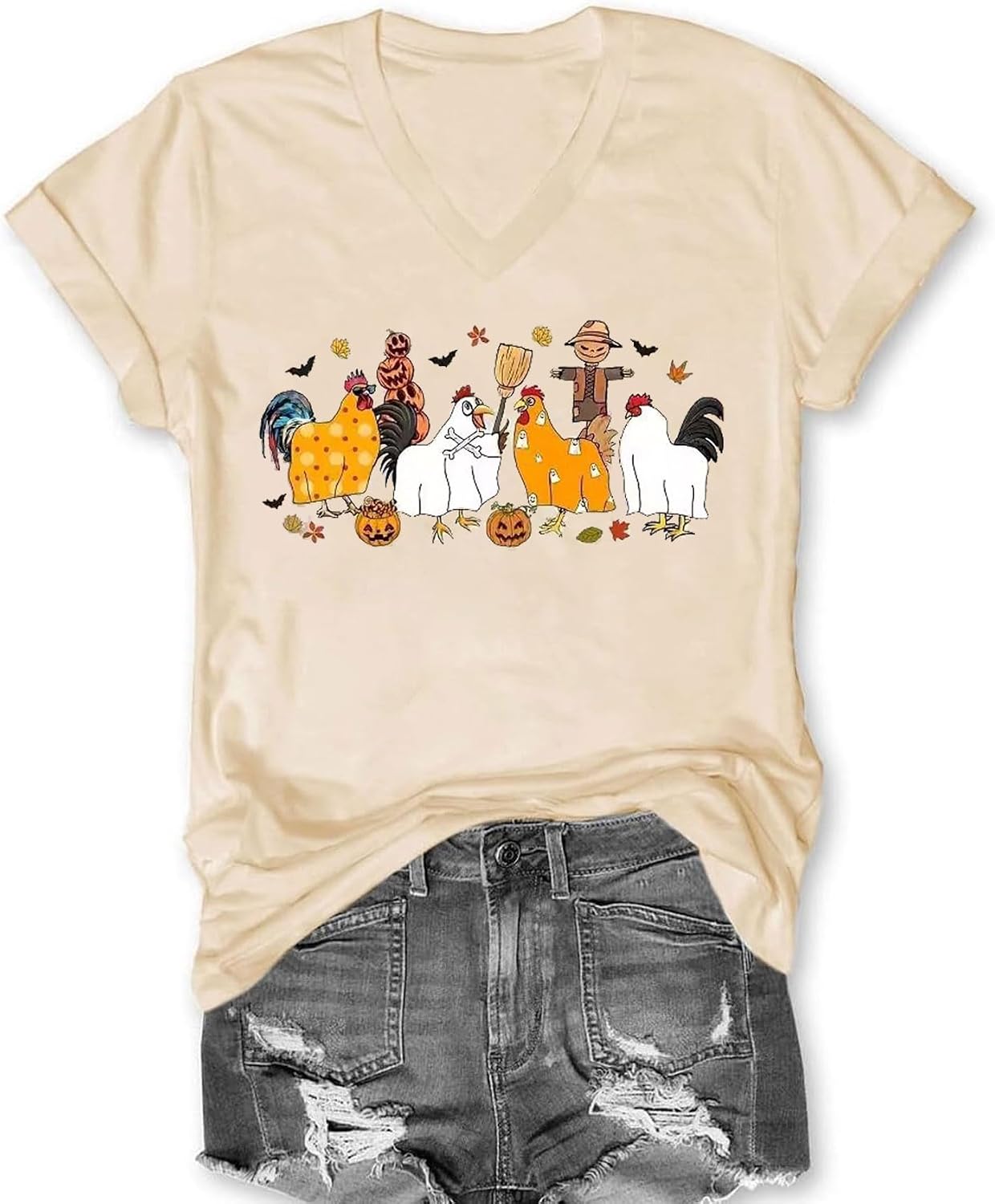 Halloween Ghost Chicken T-Shirts