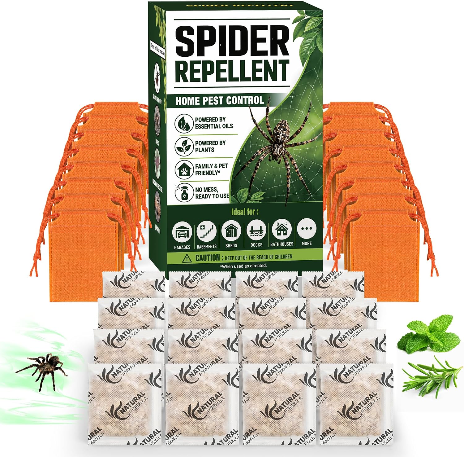 Natural Spider Repellents (16 Pack