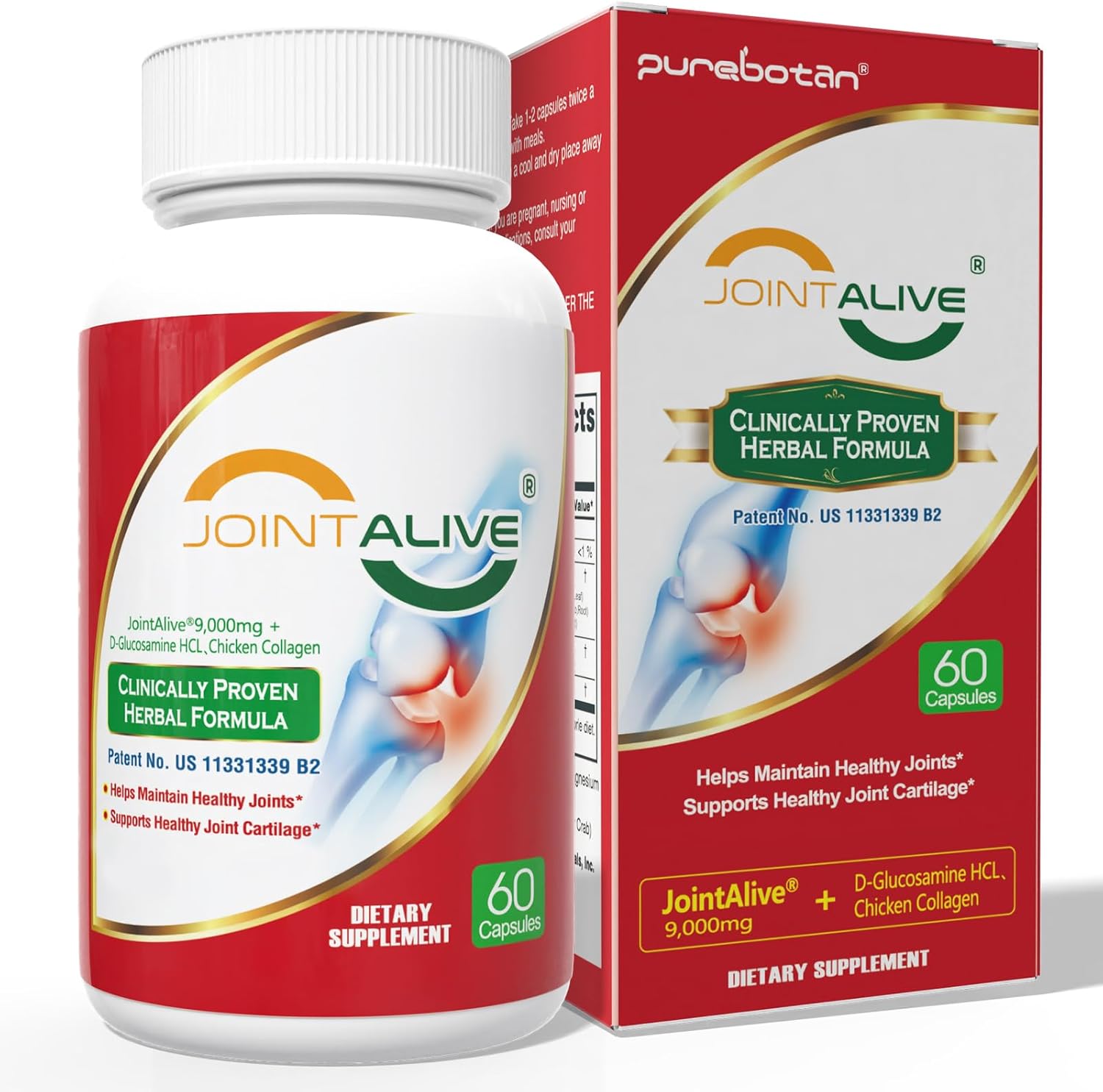 PureBotan JointAlive Glucosamine Supplements