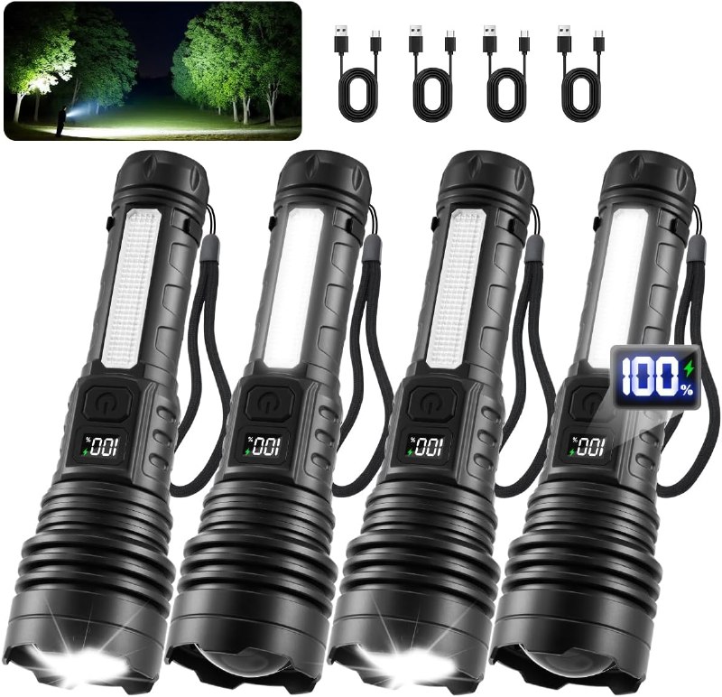 Rechargeable High Lumen Flashlights