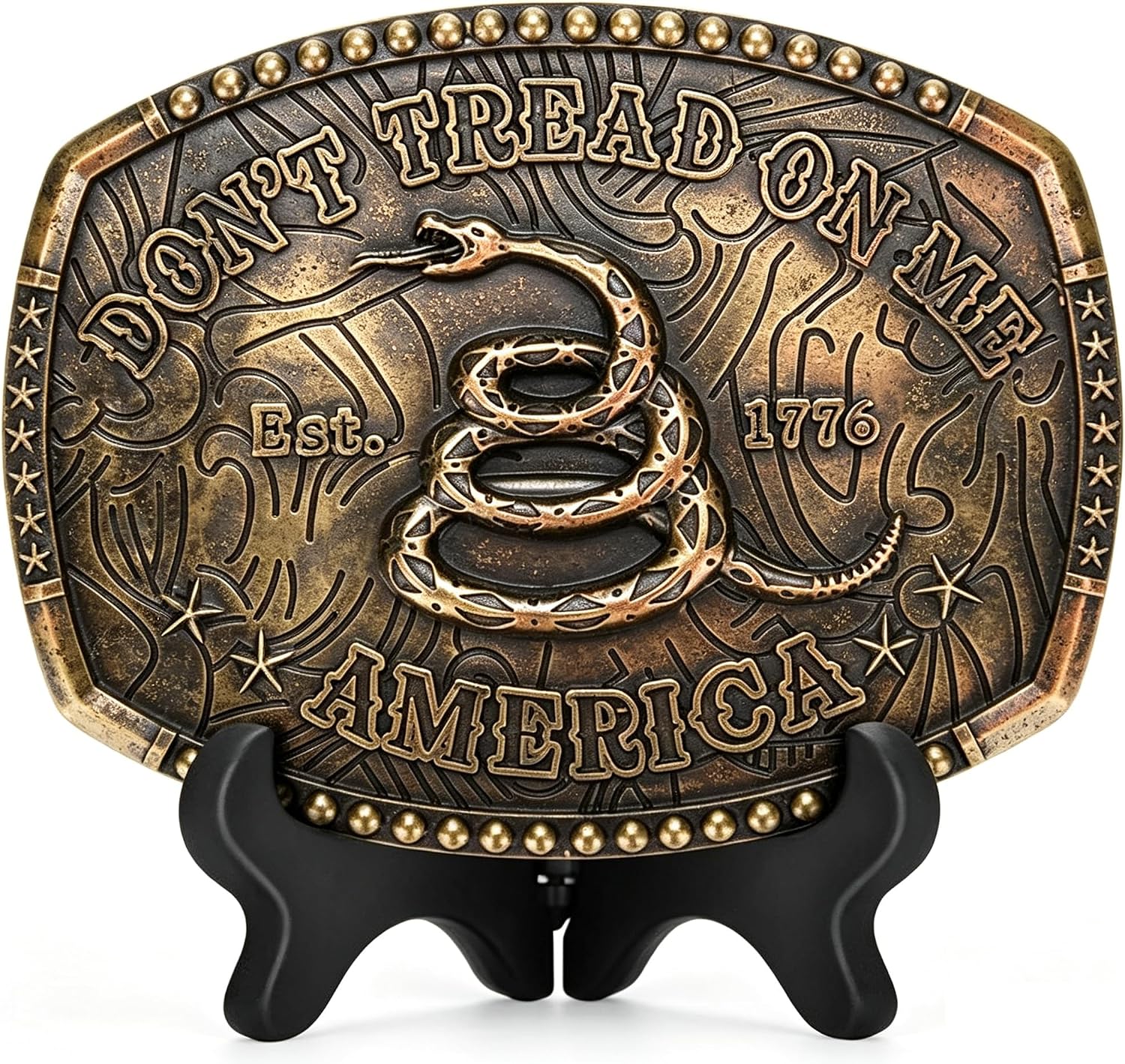 Superkred Western Belt Buckle for Men Women Kids, Cowboy Initial Letters A-Z, Adult Size Fits 1.5-Inch Belt, Zinc Alloy