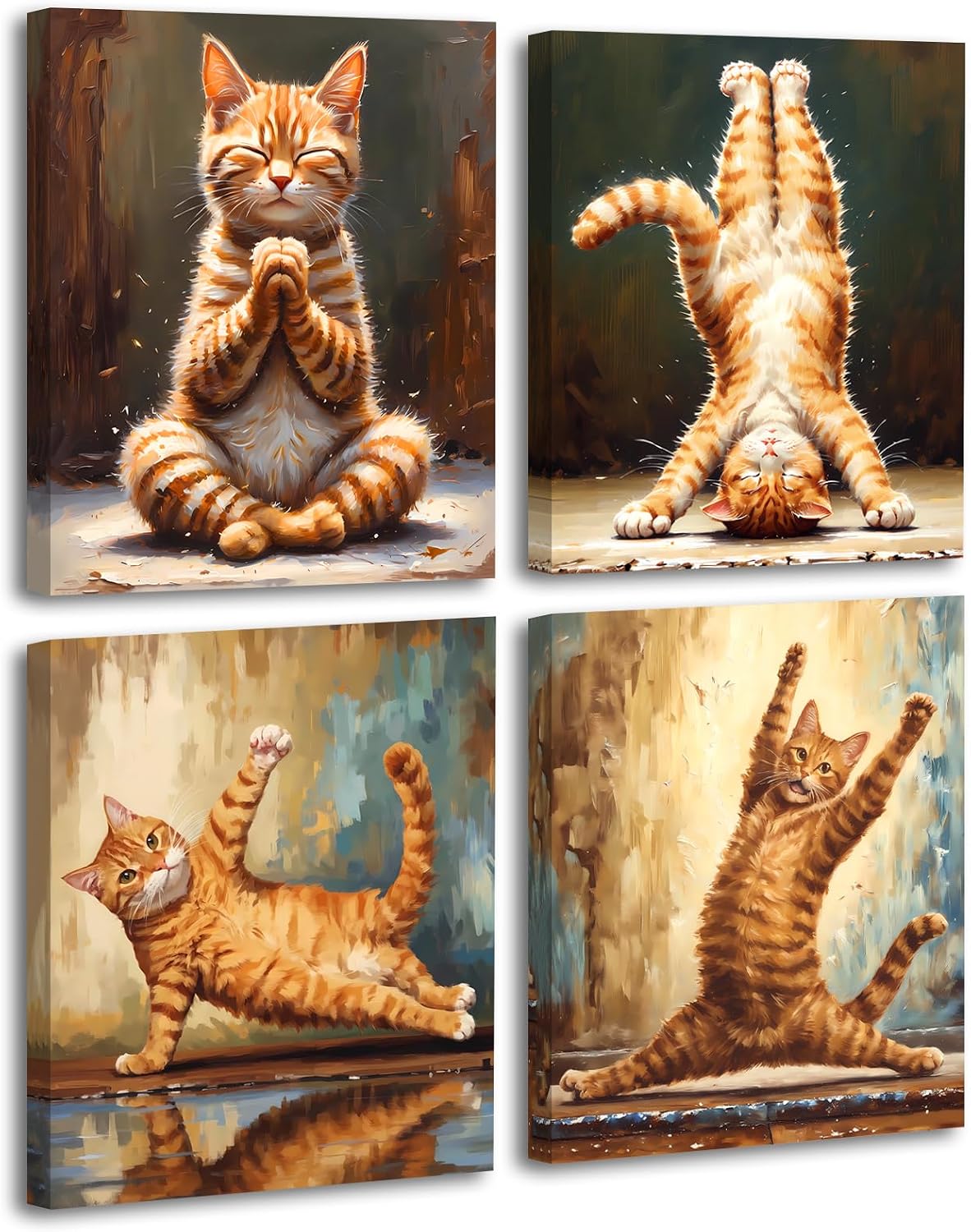 ZOIYINO Funny Cat Wall Art