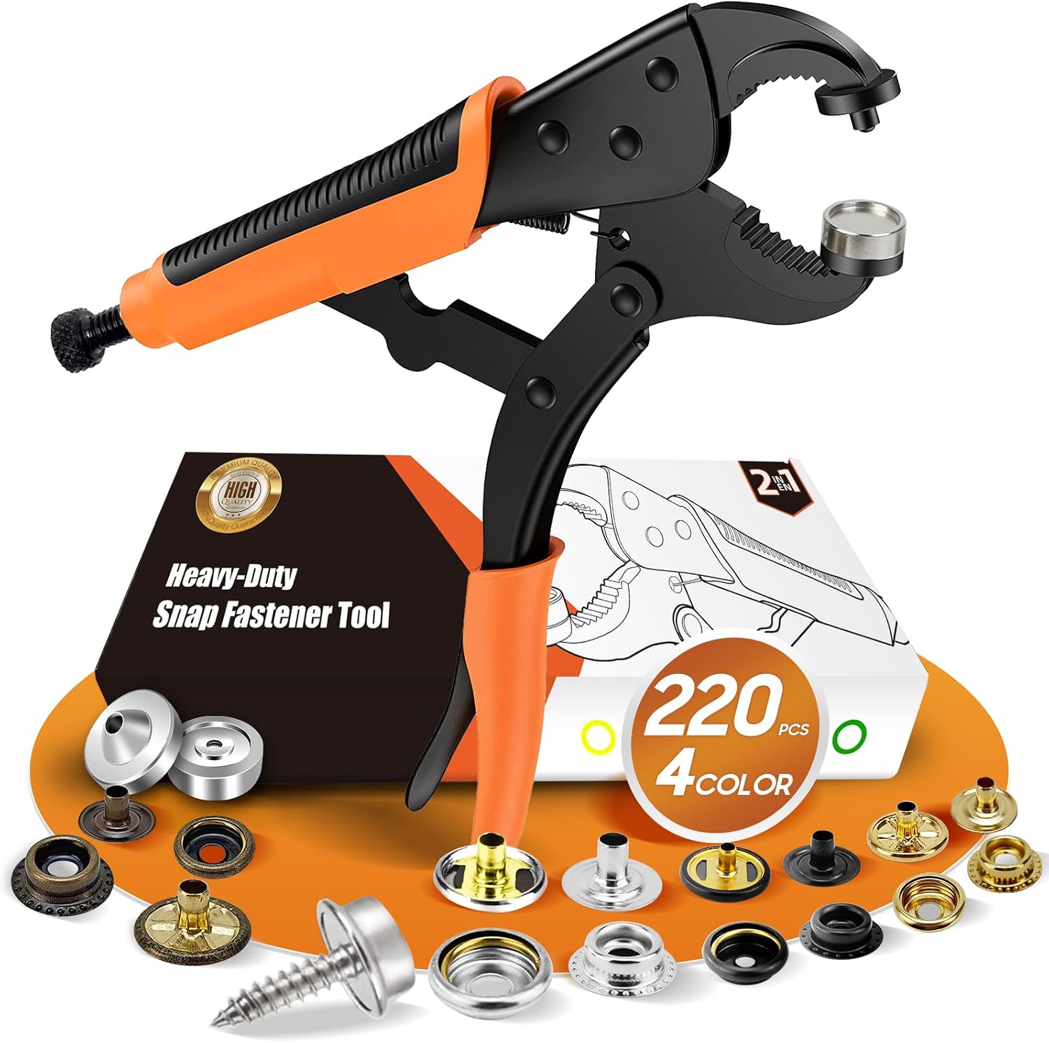 Snap Fastener Tools with Snaps