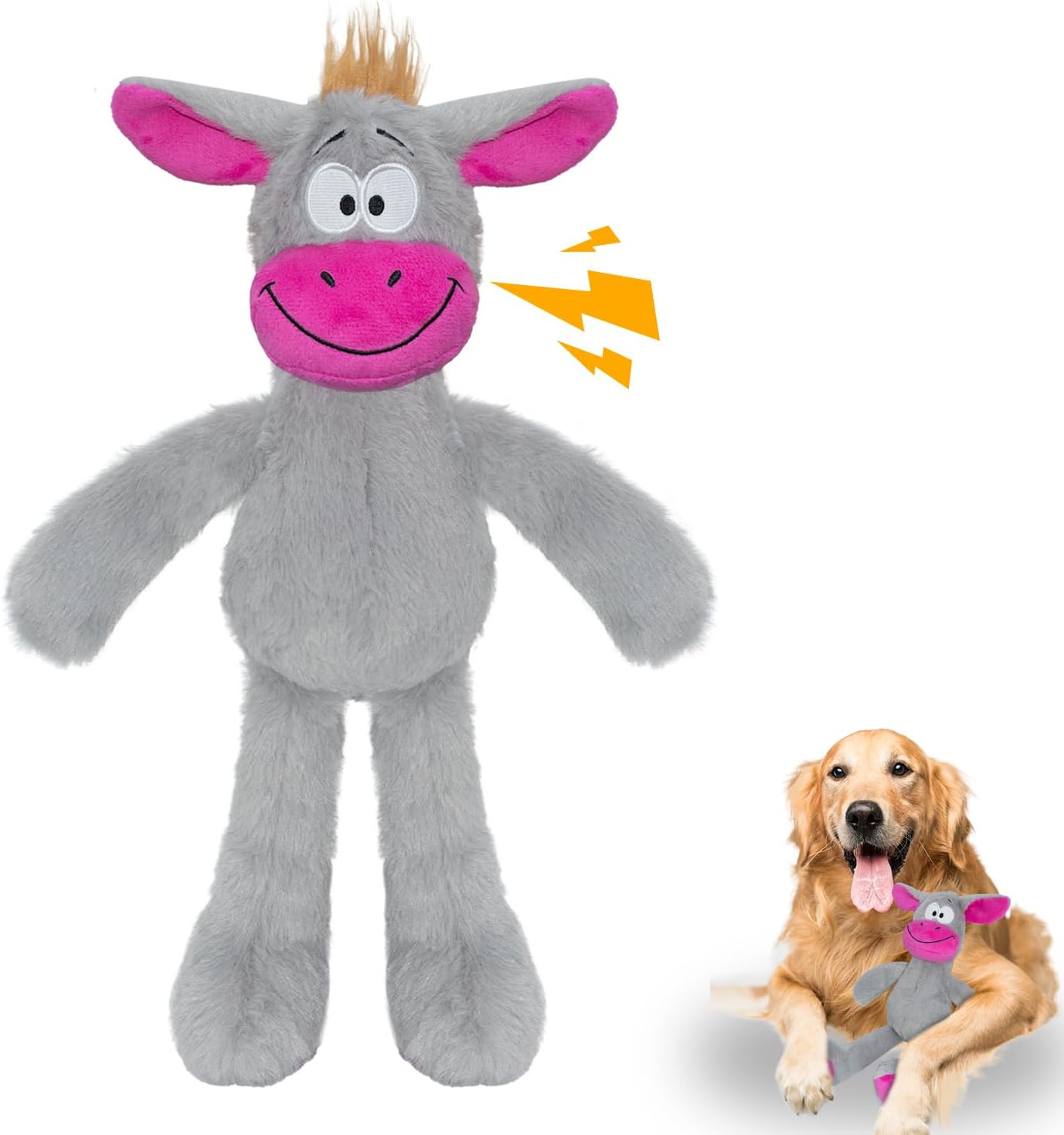 Squeaky Plush Dog Toy for Small & Medium Breeds