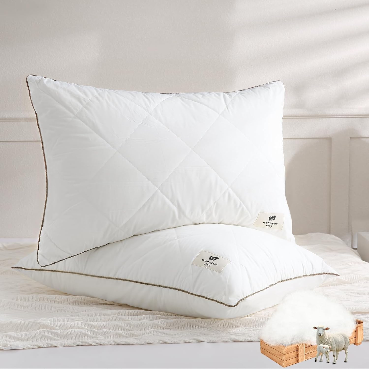 YOUR MOON Wool Pillows (Queen