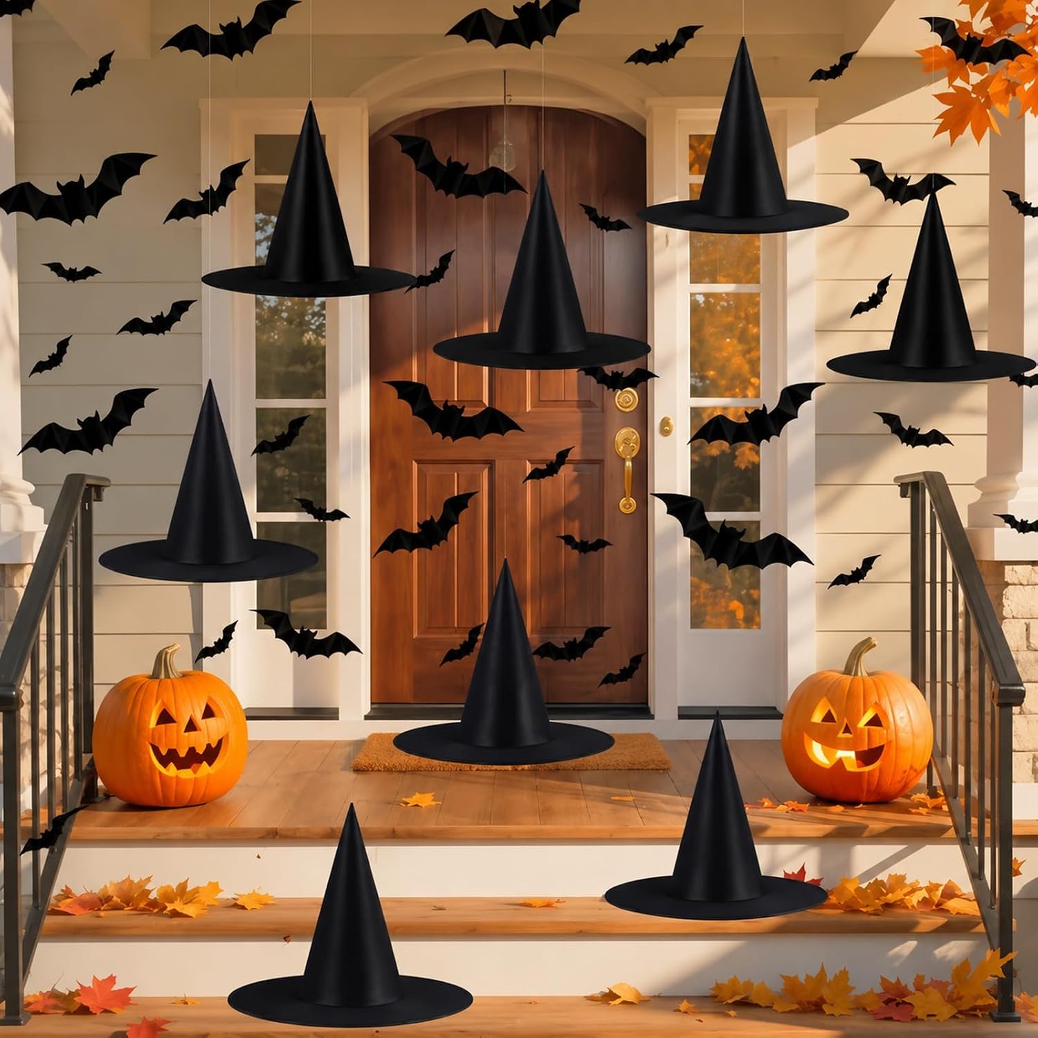 Tepoobea Halloween Witch Hat Decorations