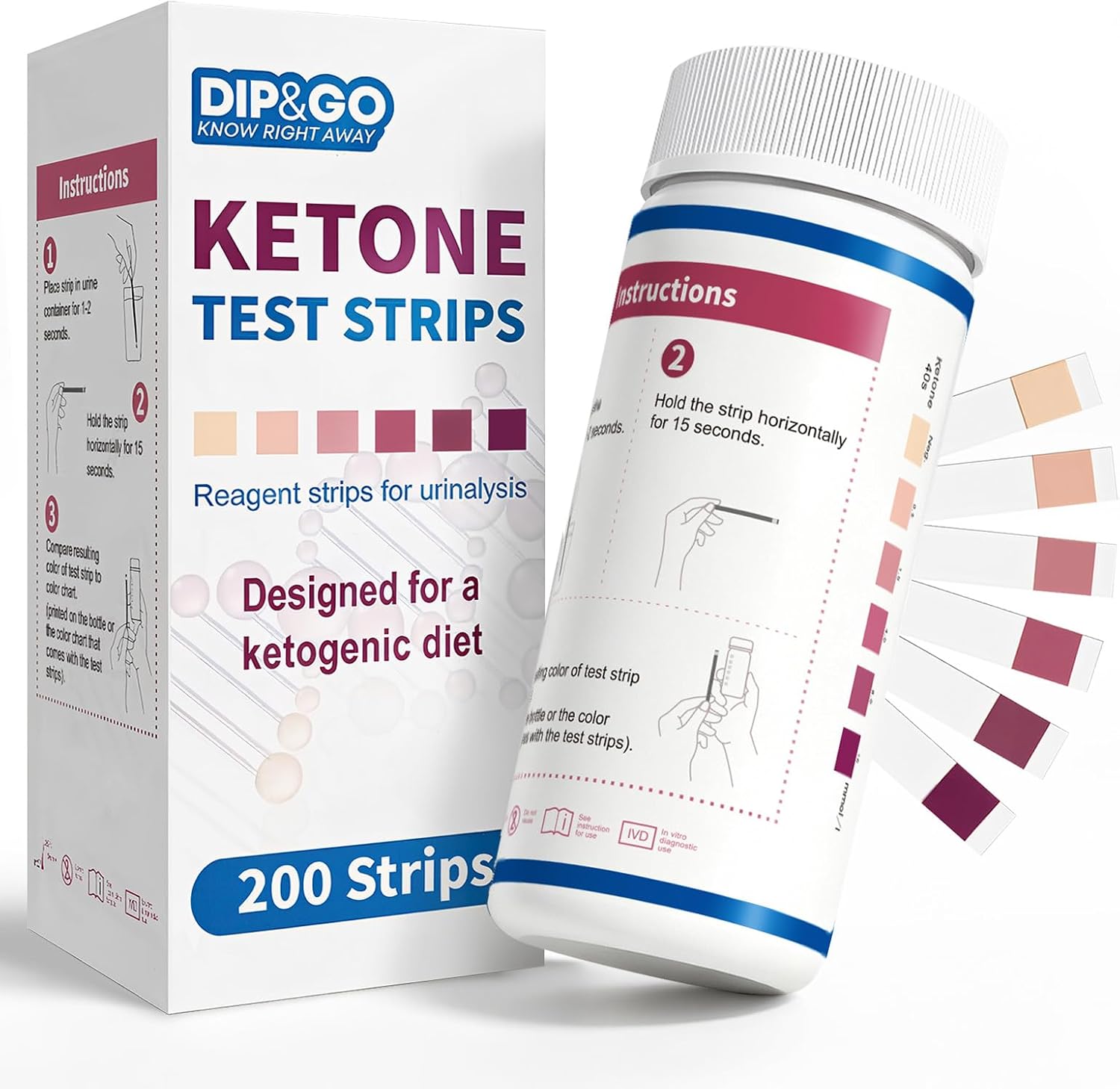 DIP&GO Ketone Test Strips