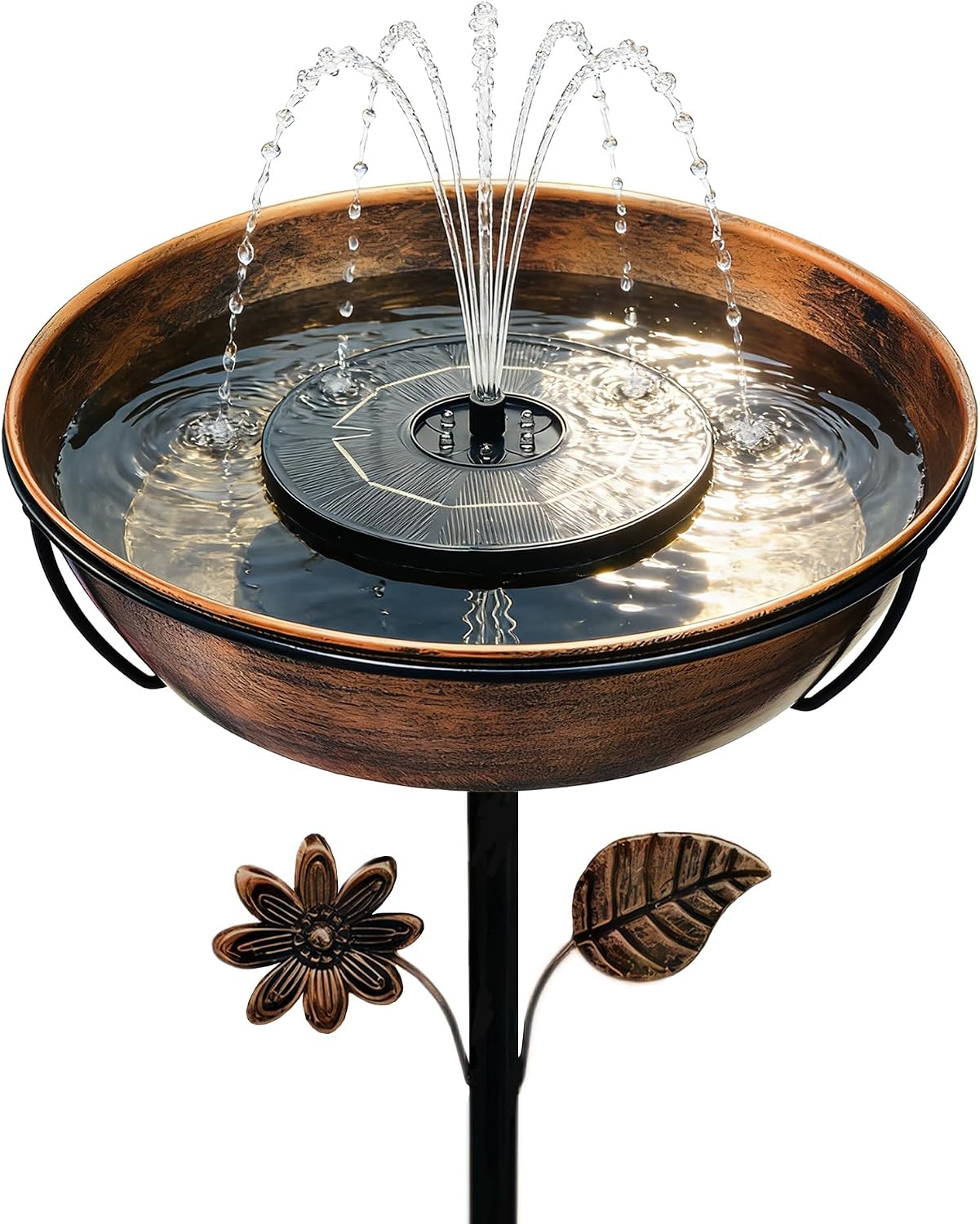 OUISJYER Solar Bird Baths
