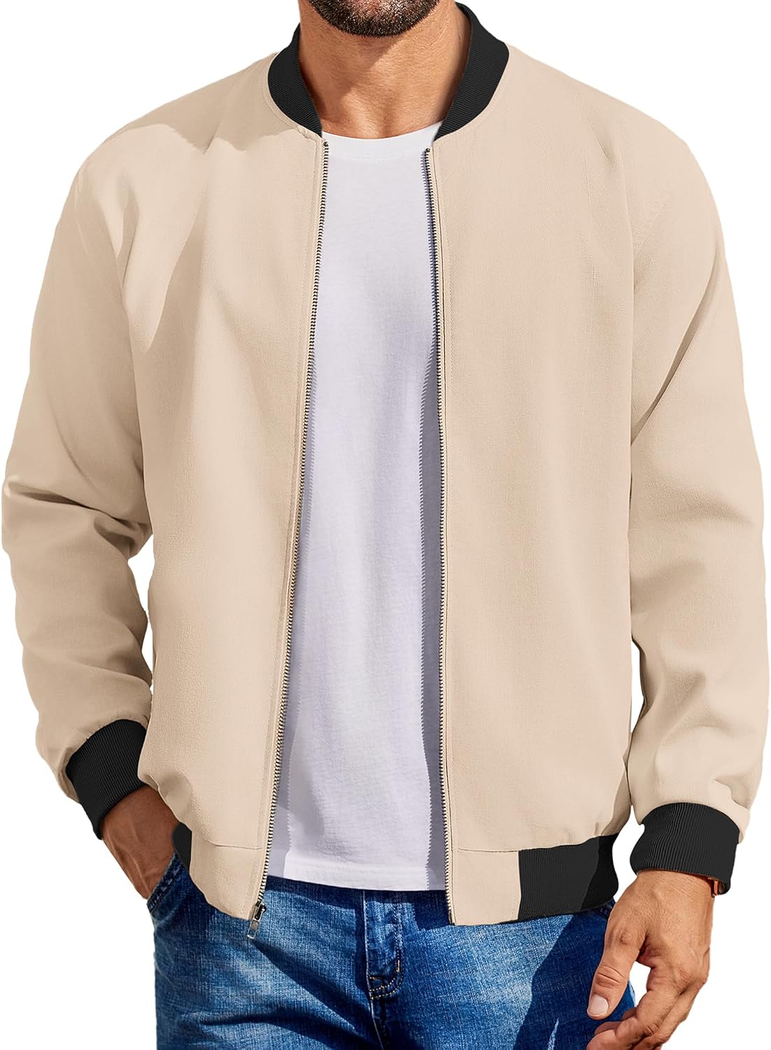 COOFANDY Men's Cotton Bomber Jackets